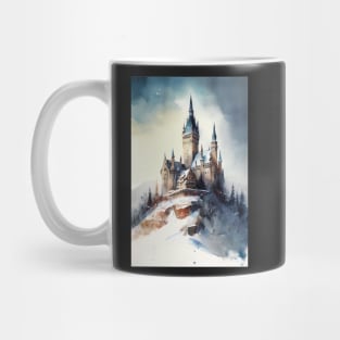 Castle On A Snowy Hill Mug